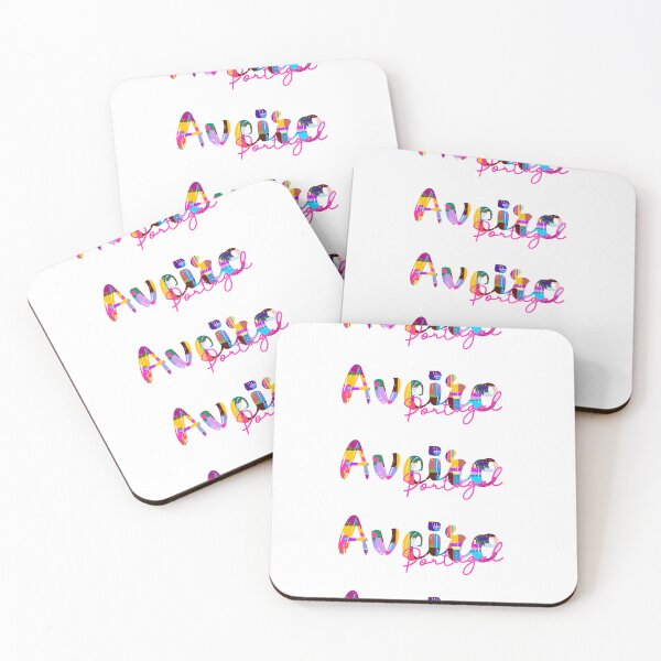 Item preview, Aveiro, Portugal, Vibrant Abstract City Typography Art designed and sold by Wanderful-roads.