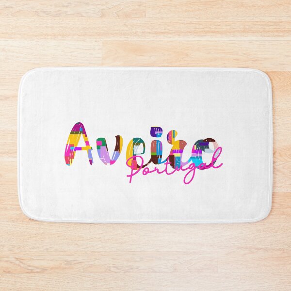 Item preview, Aveiro, Portugal, Vibrant Abstract City Typography Art designed and sold by Wanderful-roads.