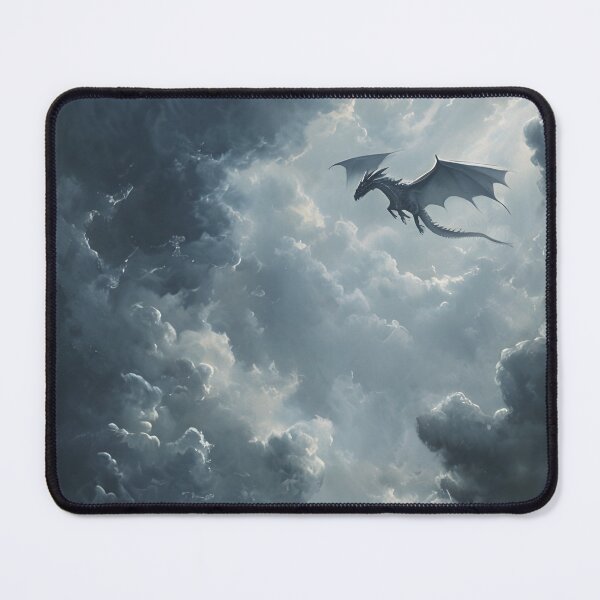 Item preview, Dragon in storm fantasy print  designed and sold by inkdrinkingdove.