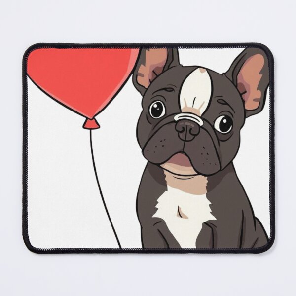Item preview, "Frenchie with a heart-shaped balloon" designed and sold by SmartNeoZenUIXR.