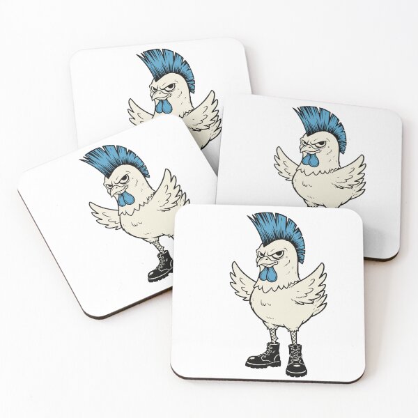 Item preview, Blue Punk Rock Chicken designed and sold by AnnArtshock.