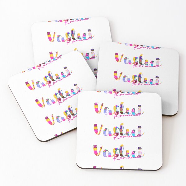 Item preview, Vaslui, Romania, Vibrant Abstract City Typography Art designed and sold by Wanderful-roads.