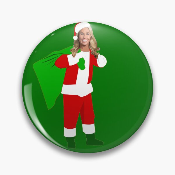 Item preview, christmas Marjorie Taylor Greene santa claus designed and sold by Gossip Rag.