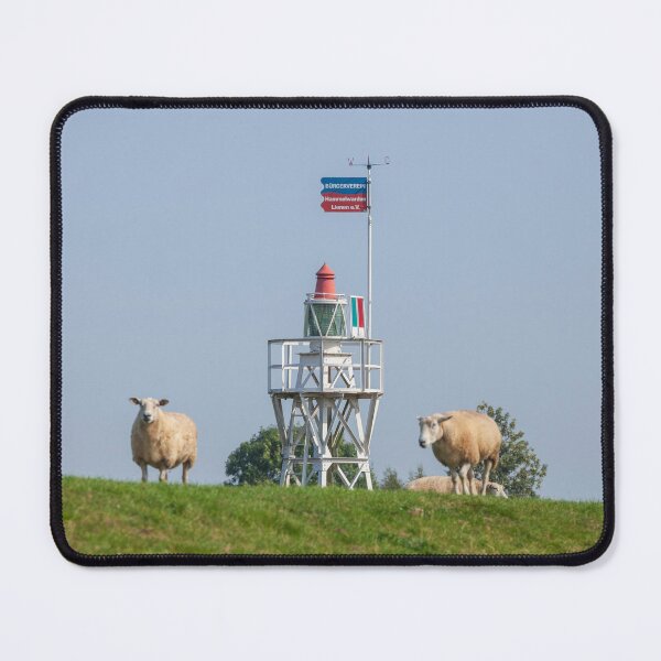 Item preview, Liener Hörn lighthouse with sheep on the Hunte dike, Elsflet designed and sold by Torsten  Krüger.