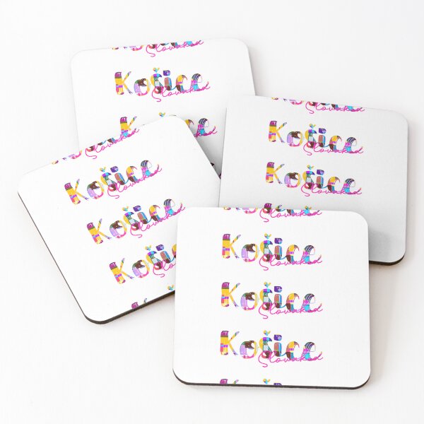 Item preview, Košice, Slovakia, Vibrant Abstract City Typography Art designed and sold by Wanderful-roads.