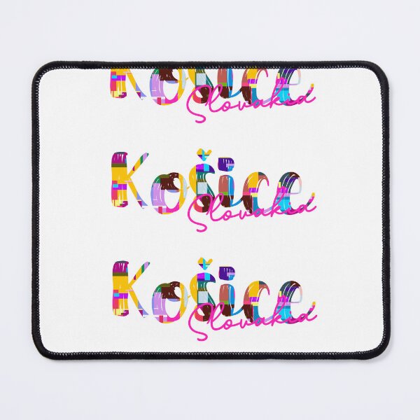 Item preview, Košice, Slovakia, Vibrant Abstract City Typography Art designed and sold by Wanderful-roads.