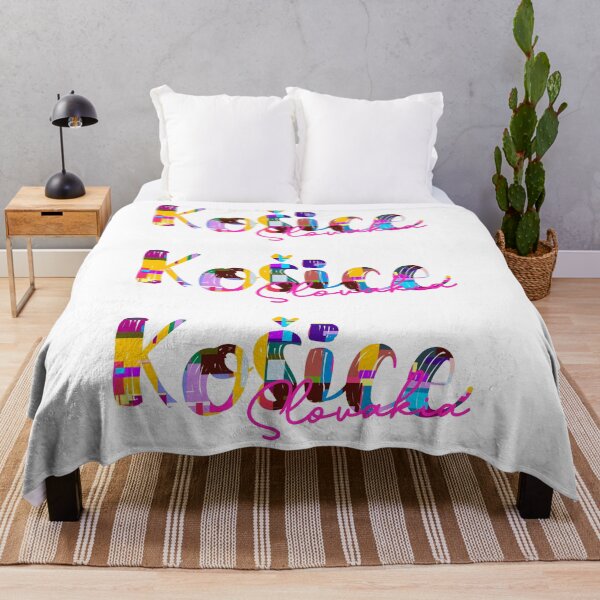 Item preview, Košice, Slovakia, Vibrant Abstract City Typography Art designed and sold by Wanderful-roads.