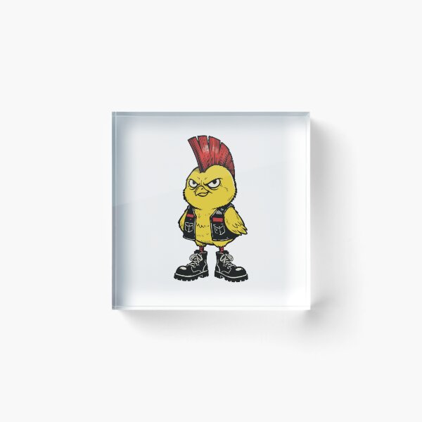 Item preview, Punk Rock Chicken Cartoon designed and sold by AnnArtshock.