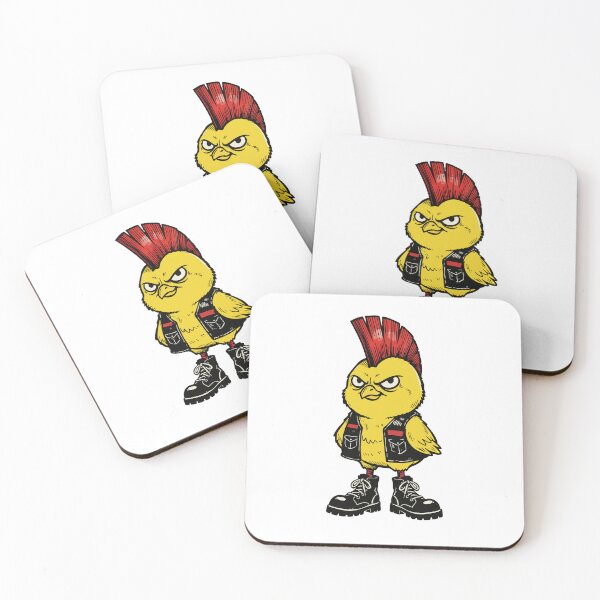Item preview, Punk Rock Chicken Cartoon designed and sold by AnnArtshock.