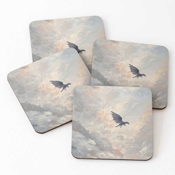 Item preview, dragon print sky clouds  fantasy designed and sold by inkdrinkingdove.