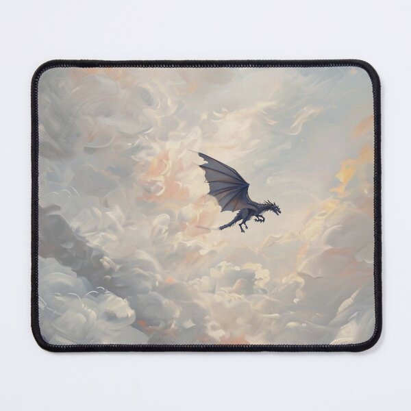 Item preview, dragon print sky clouds fantasy designed and sold by inkdrinkingdove.