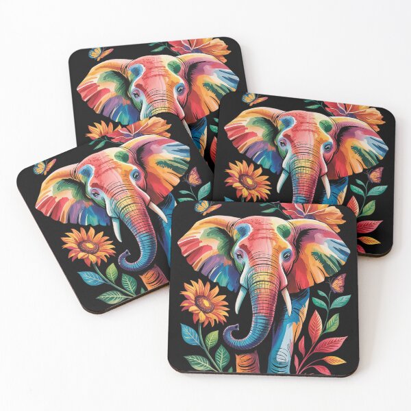 Item preview, Elephant Flower Floral Butterfly Tropical  designed and sold by RoyTill0Art.