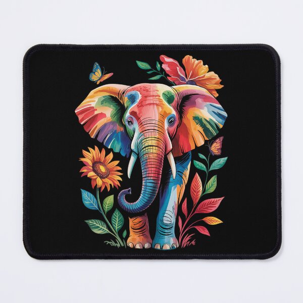Item preview, Elephant Flower Floral Butterfly Tropical designed and sold by RoyTill0Art.