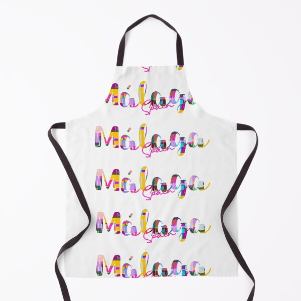 Item preview, Málaga, Spain, Vibrant Abstract City Typography Art designed and sold by Wanderful-roads.