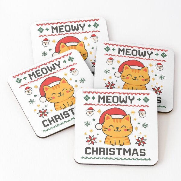 Item preview, Merry Christmas cute kawaï cat kitten version designed and sold by Geek-Love8.