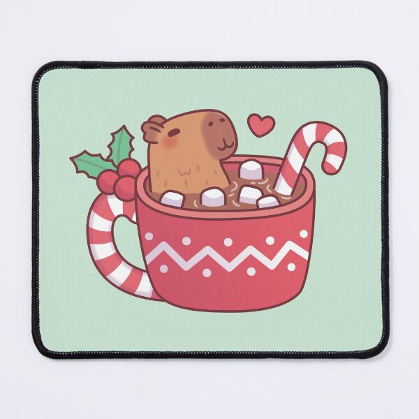 Item preview, Cute Capybara Chilling In Hot Cocoa With Marshmallow designed and sold by rustydoodle.