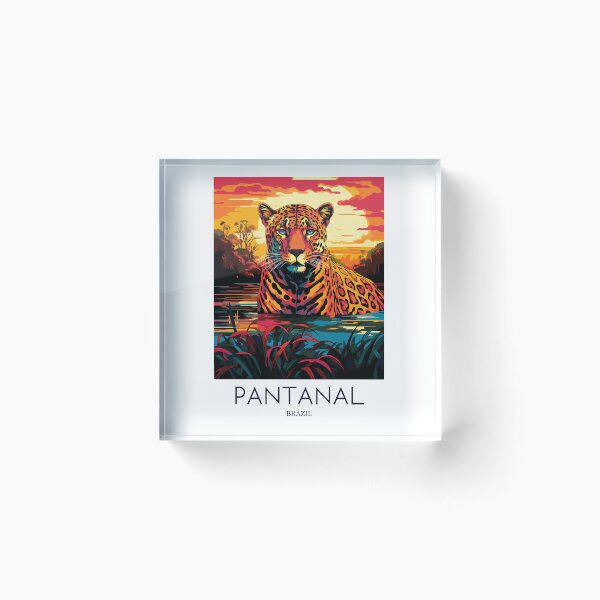 Item preview, A Pop Art Travel Print of the Pantanal - Brazil designed and sold by StudioRedKoala.