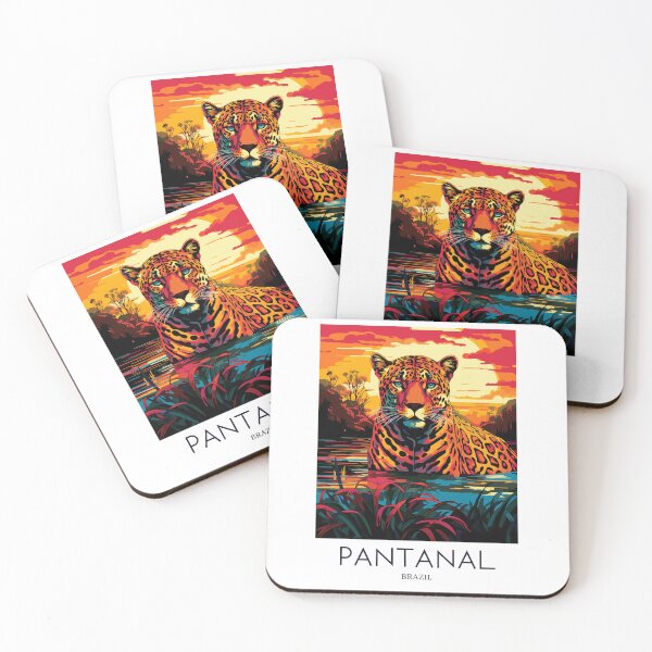 Item preview, A Pop Art Travel Print of the Pantanal - Brazil designed and sold by StudioRedKoala.