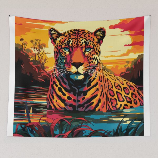 Item preview, A Pop Art Travel Print of the Pantanal - Brazil designed and sold by StudioRedKoala.
