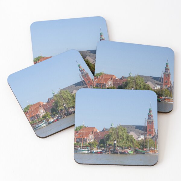 Item preview, Town hall with traditional ships and commercial port, Leer, East Frisia designed and sold by Torsten  Krüger.