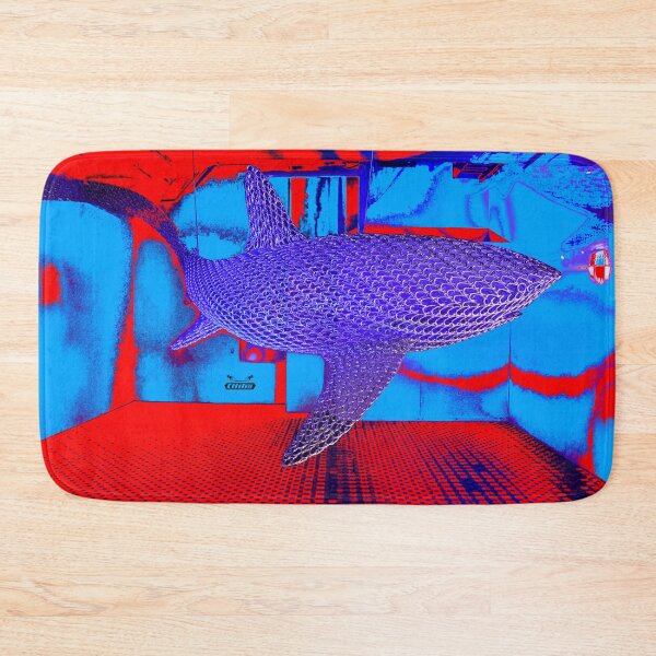 Item preview, Blue Wire Shark – Powerful Animal Art in Space / Swiss Artwork Photography designed and sold by Raphael Wolf.