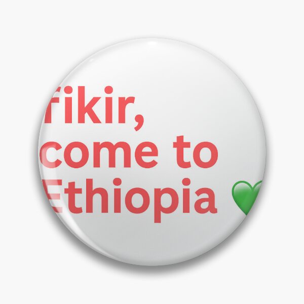 Item preview, Fikir Come to Ethiopia – Ethiopian Love Message Graphic designed and sold by Wubet.