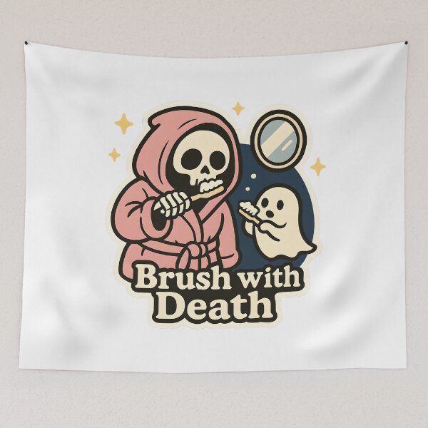 Item preview, Brush with Death! - Grim Reaper Morning Routine designed and sold by Cheerioza.