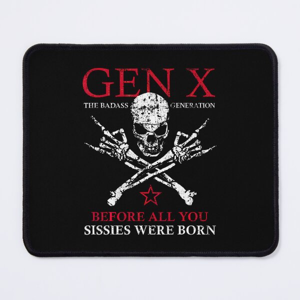 Item preview, X Generation Before All You Sissie Were Born Skull Rock Hand designed and sold by KarlaLeanne.