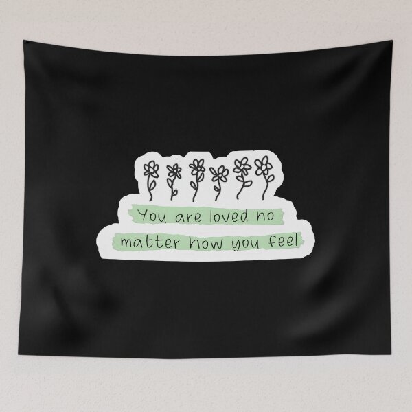 Item preview, You Are Loved Floral Quote designed and sold by ztduelmchaun.