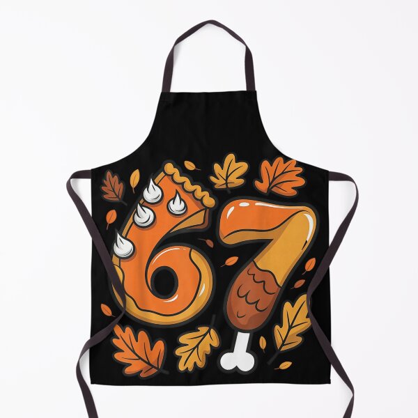 Item preview, Cartoon Pie and Drumstick Six Seven Number Autumn Thanksgiving Food Art designed and sold by WilliaMaler.
