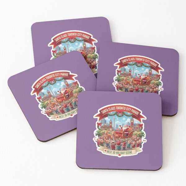 Item preview, Santa Claus Toronto City Parade – Best 3D Holiday Scene Label ,  designed and sold by PaintMeWorld.