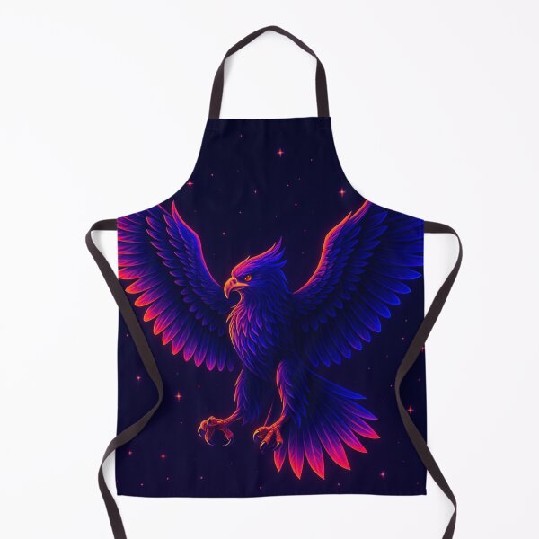 Item preview, Neon Eagle Wings – Vaporwave Cyber Bird Art designed and sold by GolabMagic.