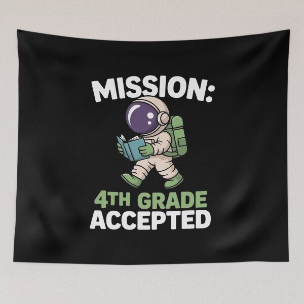 Item preview, Mission Fourth 4th Grade Accepted Back to School designed and sold by DetroitMug.