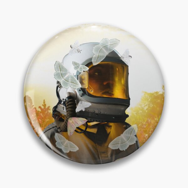 Item preview, Astronaut Surrounded By Moths Apocalyptic design with Sunset designed and sold by mooncakekaro.
