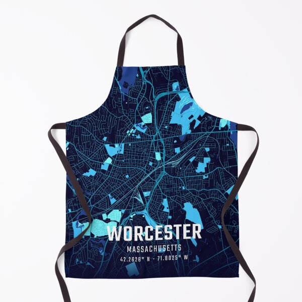 Item preview, Worcester Midnight City Map designed and sold by HomeLivingCo.