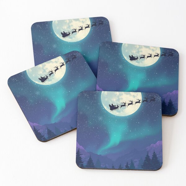 Item preview, Midnight Santa Aurora Scene designed and sold by ChicTrendz.