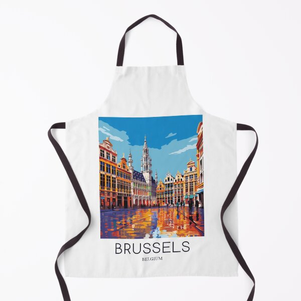 Artikelvorschau, Ein Pop-Art-Reisedruck von Brüssel – Belgien entworfen und verkauft von StudioRedKoala.