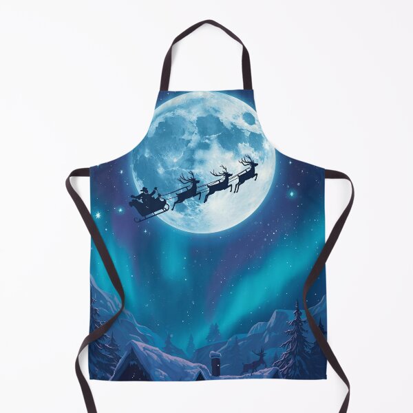 Item preview, Santa Over the Winter Moon designed and sold by ChicTrendz.
