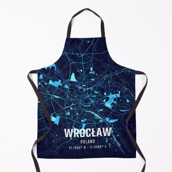 Item preview, Wrocław Midnight City Map designed and sold by HomeLivingCo.