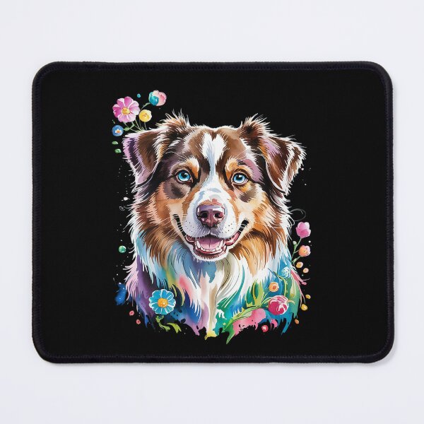 Item preview, Floral Dog Lover, Aussie Dog Mom Floral designed and sold by RuthGAArt.