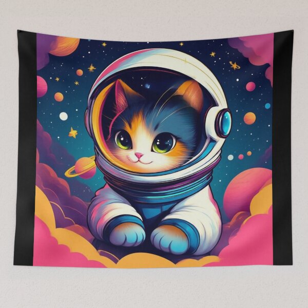 Item preview, Adorable Astronaut Cat in Space designed and sold by SweetRossel.