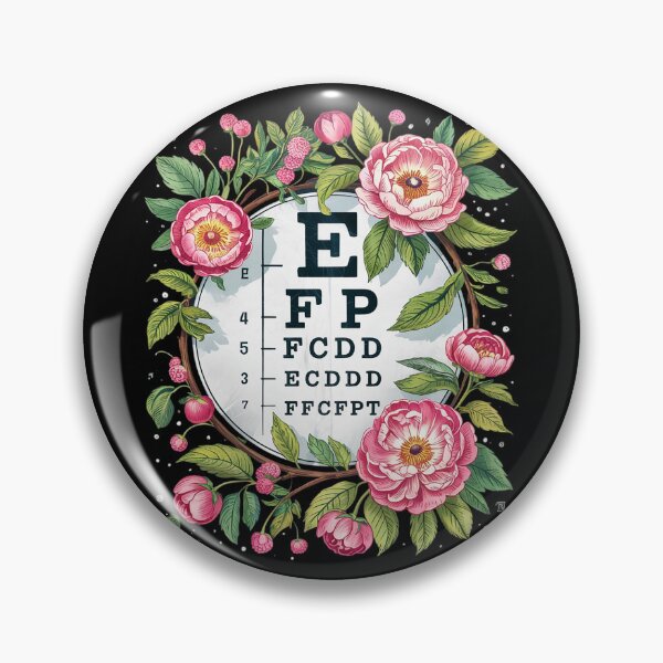 Item preview, Floral Eye Chart Optometry Sight Squad Eye Dr Optician Staff  designed and sold by RuthGAArt.