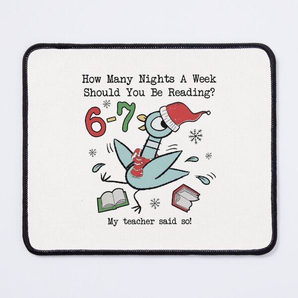 Item preview, How Many Nights A Week Should You Be Reading 6-7 Funny Teacher Pigeon Elephant Piggie Kids Book Reading 67 designed and sold by Shop-Cardinalch.