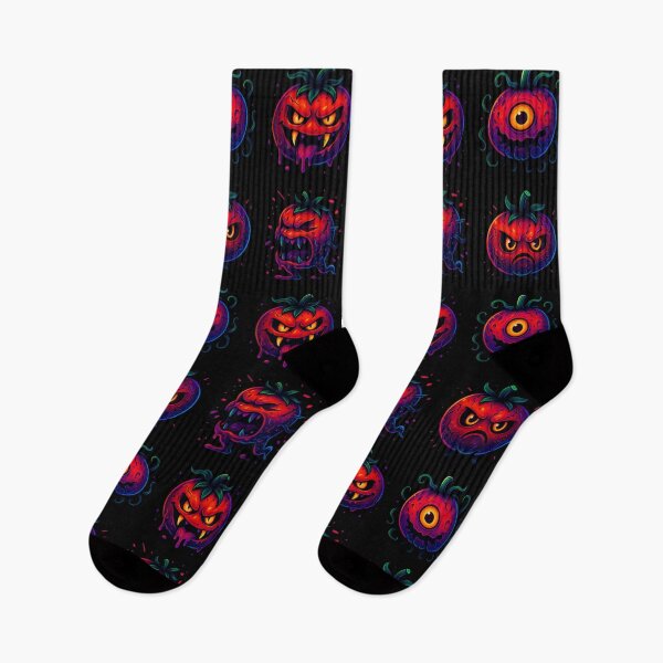Item preview, Creepy Core Killer Tomatoes 80s Retro Monster Pattern designed and sold by SpokeBender.