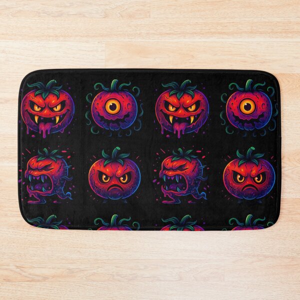 Item preview, Creepy Core Killer Tomatoes 80s Retro Monster Pattern designed and sold by SpokeBender.