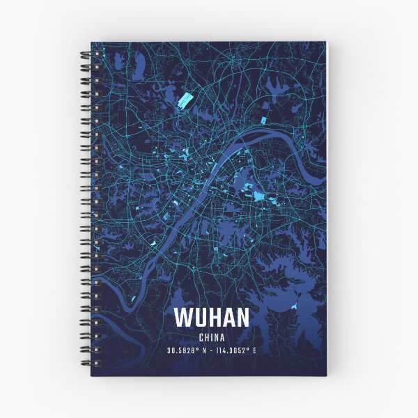 Item preview, Wuhan Midnight City Map designed and sold by HomeLivingCo.