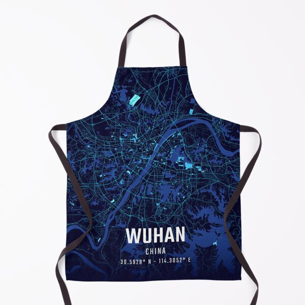 Item preview, Wuhan Midnight City Map designed and sold by HomeLivingCo.
