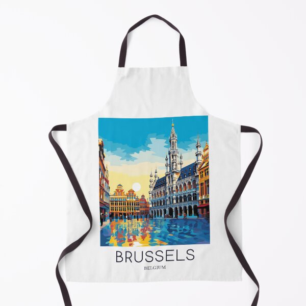 Artikelvorschau, Ein Pop-Art-Reisedruck von Brüssel – Belgien entworfen und verkauft von StudioRedKoala.