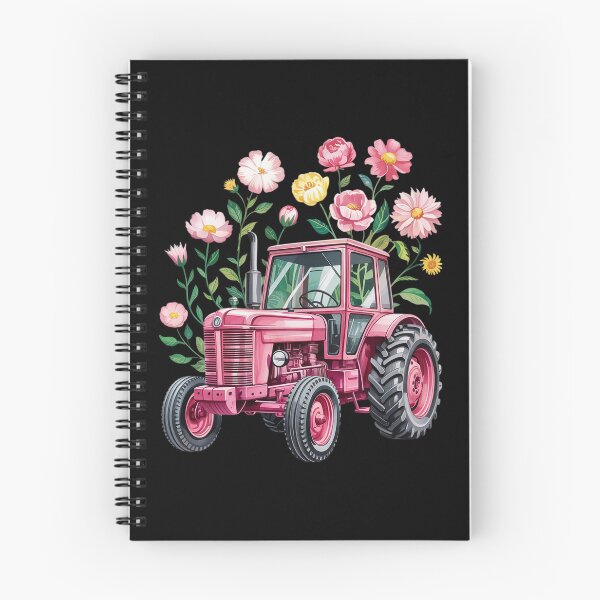 Item preview, Floral Flower Pink Tractor Country Farm Girl  designed and sold by RuthGAArt.