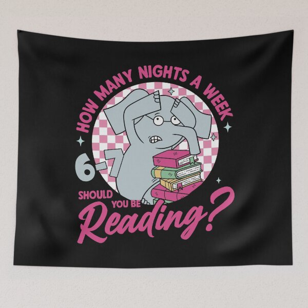 Item preview, How Many Nights A Week Should You Be Reading 6-7 Funny Teacher Pigeon Elephant Piggie Kids Book Reading 67 designed and sold by Shop-Cardinalch.